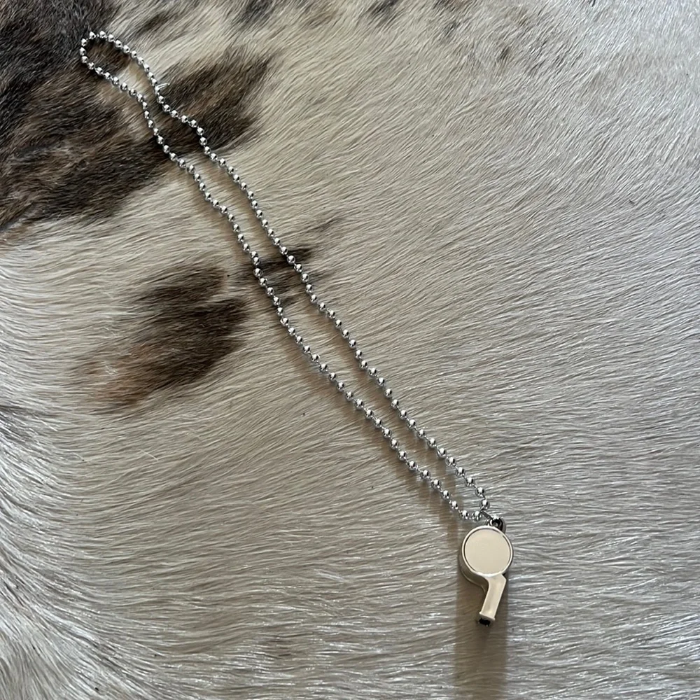 Forum Novelties Adult Silver Whistle Necklace OS